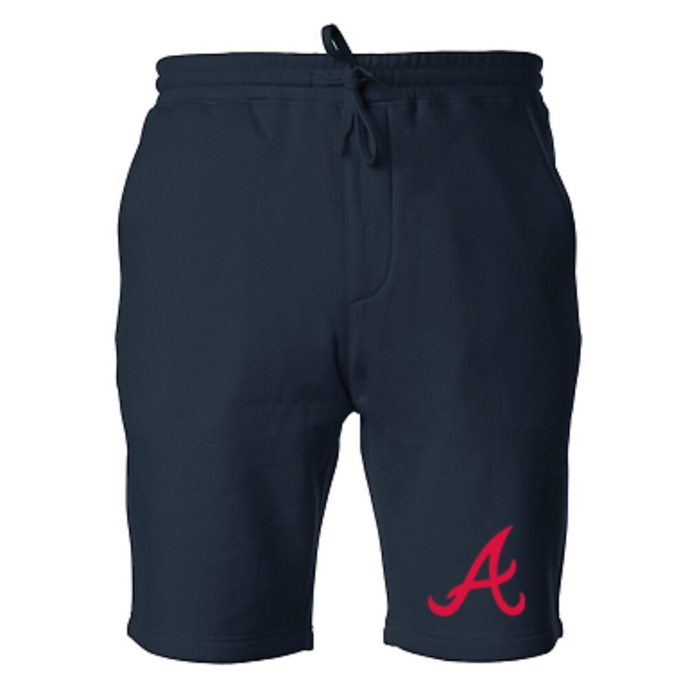 NEW Atlanta Braves Color Pop Fleece Sweat Shorts Pants NAVY